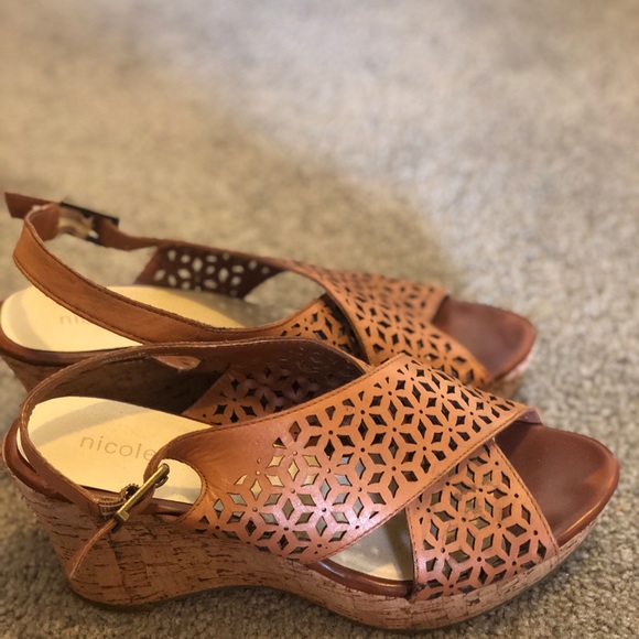 Nicole Shoes | Womens Size 8 Wedge Sandals | Poshmark